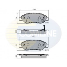 CBP31638 COMLINE Комплект гальмівних колодок дисковий гальм