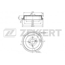 BS-6320 ZEKKERT Гальмівний барабан
