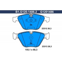 B1.G120-1486.2 GALFER Комплект гальмівних колодок дисковий гальм