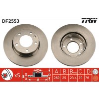 DF2553 TRW Гальмівний диск
