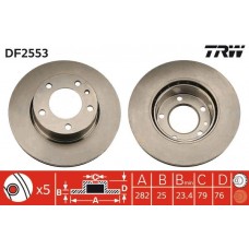 DF2553 TRW Гальмівний диск