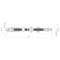 NBH6060 NATIONAL Гальмівний шланг