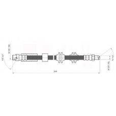 NBH6060 NATIONAL Гальмівний шланг