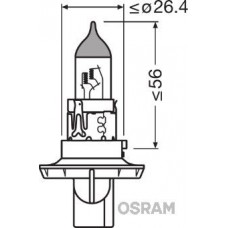 9008 OSRAM Лампа розжарювання фара дальнього світла