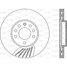 BDA1908.20 OPEN PARTS Гальмівний диск