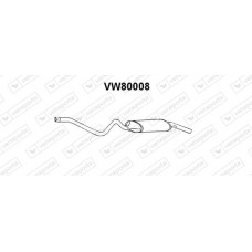 VW80008 VENEPORTE Глушник вихлопних газів кінцевий