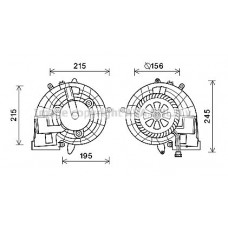 MS8612 AVA QUALITY COOLING Вентилятор салону