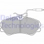 LP594 DELPHI КомплеК т гальмівних колодок, дискове гальмо