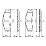 0 986 495 399 BOSCH Комплект гальмівних колодок дисковий гальм
