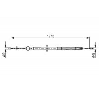 1 987 482 308 BOSCH Тросик, cтояночный тормоз