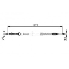 1 987 482 308 BOSCH Тросик, cтояночный тормоз