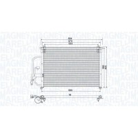350203960000 MAGNETI MARELLI Конденсатор кондиціонера