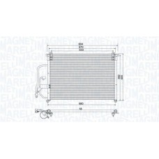 350203960000 MAGNETI MARELLI Конденсатор кондиціонера