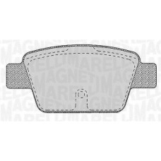 363916060125 MAGNETI MARELLI КомплеК т гальмівних колодок, дискове гальмо