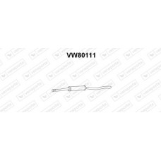 VW80111 VENEPORTE Предглушник вихлопних газів