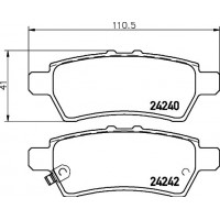 8DB 355 028-331 HELLA PAGID Комплект гальмівних колодок дисковий гальм