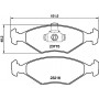 8DB 355 008-511 HELLA КомплеК т гальмівних колодок, дискове гальмо