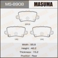 MS8908 MASUMA Колодки гальмівні
