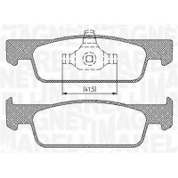 363916060717 MAGNETI MARELLI Комплект гальмівних колодок дисковий гальм