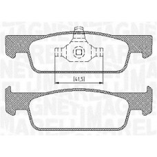 363916060717 MAGNETI MARELLI Комплект гальмівних колодок дисковий гальм
