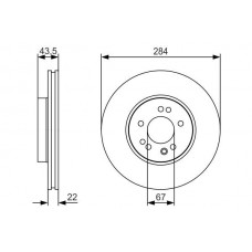 0 986 479 S15 BOSCH Гальмівний диск