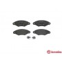 P 61 098 BREMBO Комплект гальмівних колодок дисковий гальм