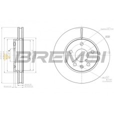 CD7721V BREMSI Гальмівний диск
