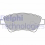 LP1730 DELPHI Комплект гальмівних колодок дисковий гальм
