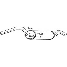148-265 BOSAL Глушник вихлопних газів кінцевий