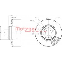 6110222 METZGER Гальмівний диск