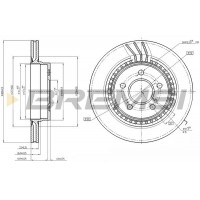 CD7700V BREMSI Гальмівний диск
