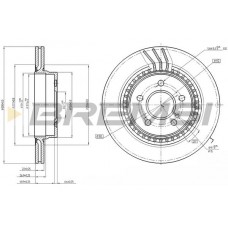 CD7700V BREMSI Гальмівний диск