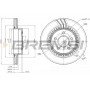 CD7700V BREMSI Гальмівний диск