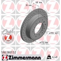 590.2807.52 ZIMMERMANN Гальмівний диск