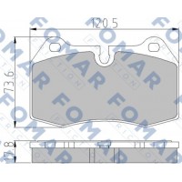 FO 904981 FOMAR Friction Комплект гальмівних колодок дисковий гальм