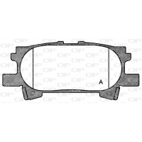 BPA1040.00 OPEN PARTS Комплект гальмівних колодок дисковий гальм