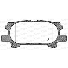 BPA1040.00 OPEN PARTS Комплект гальмівних колодок дисковий гальм