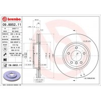 09.8952.11 BREMBO Гальмівний диск