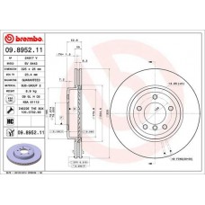 09.8952.11 BREMBO Гальмівний диск