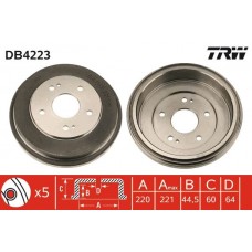 DB4223 TRW Гальмівний барабан