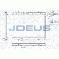 RA0210341 JDEUS Радіатор охолодження двигуна