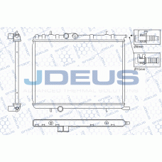 RA0210341 JDEUS Радіатор охолодження двигуна