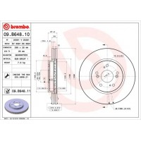 09.B648.11 BREMBO Гальмівний диск