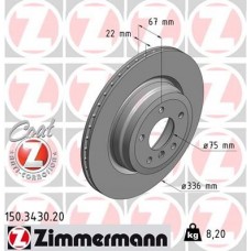 150.3430.20 ZIMMERMANN Гальмівний диск