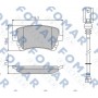FO 936681 FOMAR Friction Комплект гальмівних колодок дисковий гальм