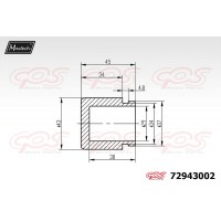 72943002 MAXTECH Поршень корпус скоби гальма