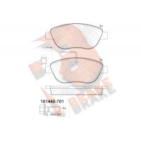 RB1440-701 R BRAKE Комплект гальмівних колодок дисковий гальм