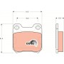 GDB915 TRW Комплект гальмівних колодок дисковий гальм