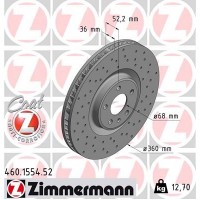 460.1554.52 ZIMMERMANN Гальмівний диск