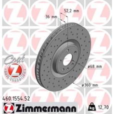 460.1554.52 ZIMMERMANN Гальмівний диск